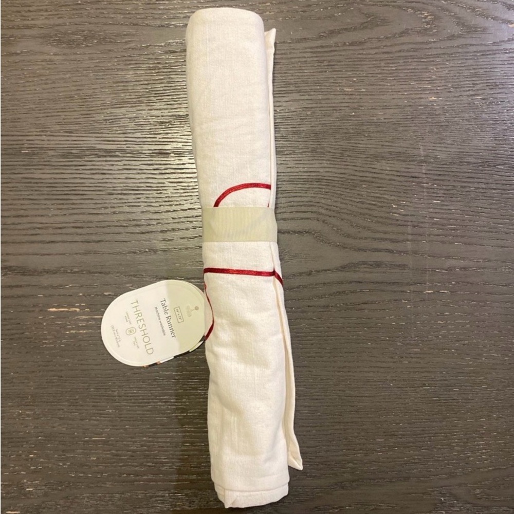 Red Ribbon Table Runner - Picture 4 of 4